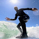 Man surfing in the sun